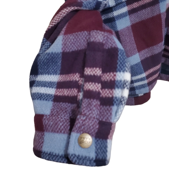 Frye Plaid Utility Shacket Jacket Button Front Pockets - Picture 7 of 15